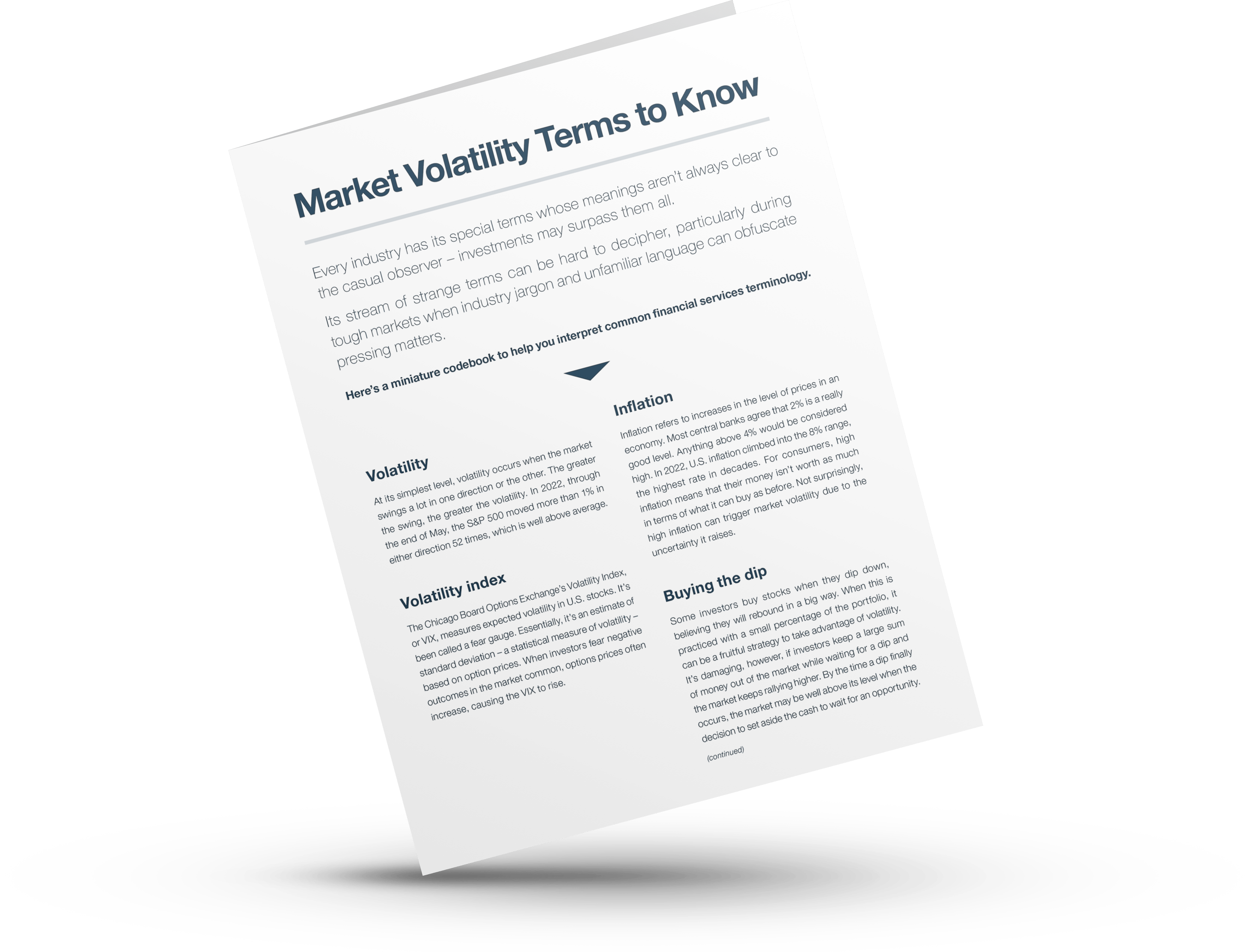Market Volatility Terms To Know